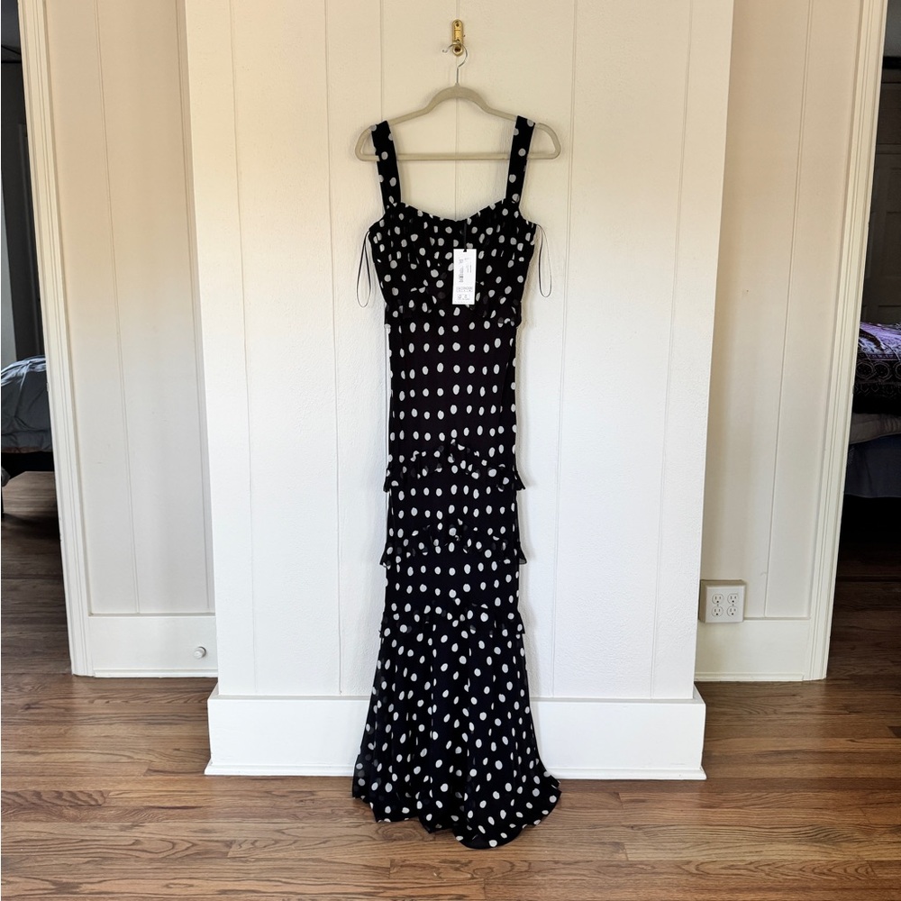 Saloni Chandra Dress in Mono Dot - Picture 7 of 11